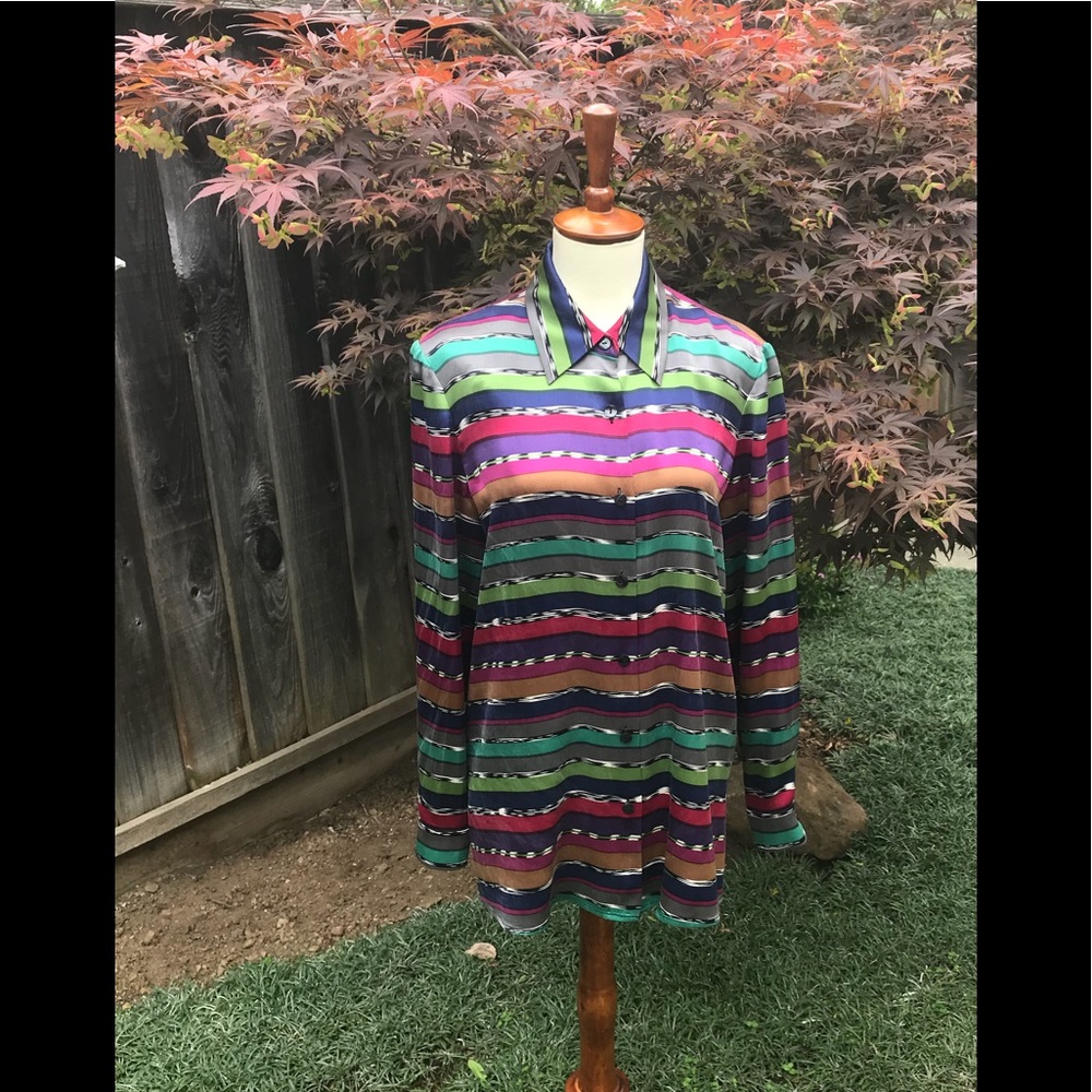Silk: Tribal Long Sleeve Tunic (S)